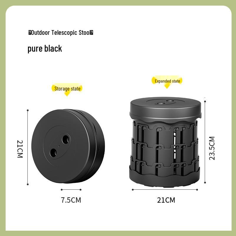 Liancai Składany Teleskopowy Stołek Tęczowy - Przenośne Krzesło Outdoorowe dla Dzieci na Kemping