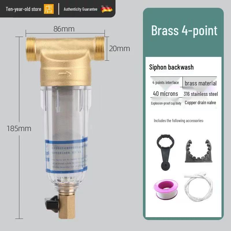 

Клапан-префильтр для очистки воды с большим потоком для всего дома, для водопроводной и колодезной воды