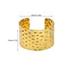 Titanium steel open bracelet gold-plated adjustable metal bracelet female exaggerated fashion hip-hop