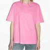 100% Cotton Round Neck Solid Color T-shirt Women's Short Sleeved Top