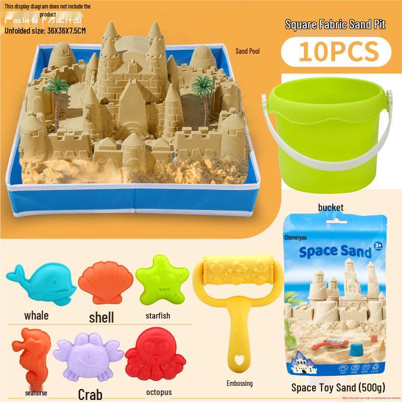 Children's Beach and Sand Play Set: Digging, Water Play, Shell Collecting, and Gardening Tools.