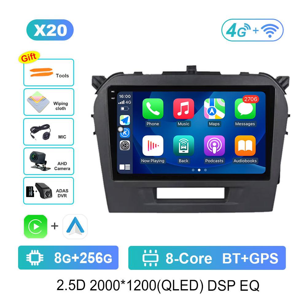 GPS Navigation WiFi 4G for Suzuki Vitara 2015 - 2019 Car Video Multimedia Player Touch Screen Android OS Bluetooth Head Unit