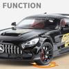 1/24 Mercedes Benzs AMG GT Alloy Miniature Car Diecast Metal Scale Car Model Sound and Light Collection Children Toy Vehicles Gifts