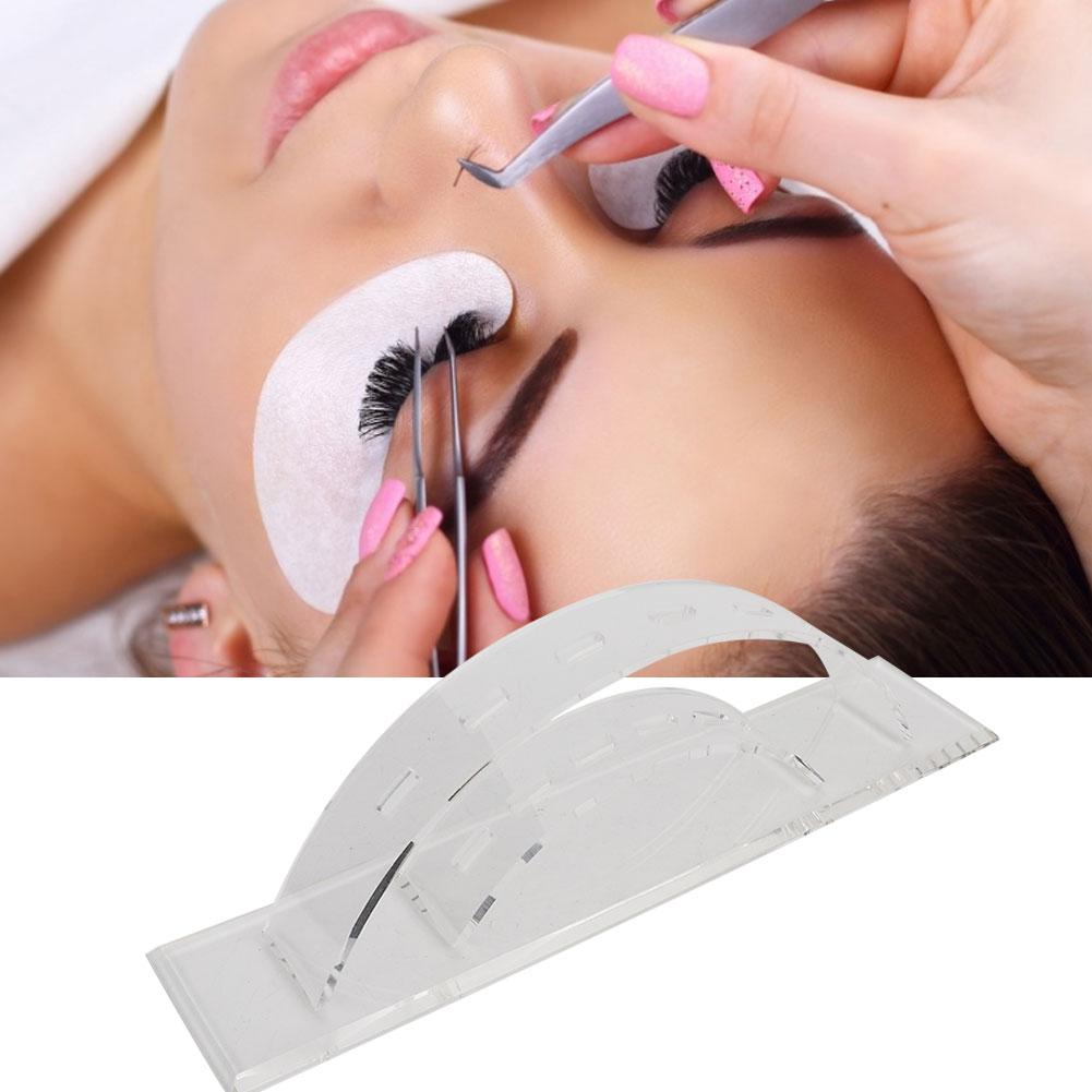 Acrylic Transparent 6 Holes False Eyelashes Grafting Tweezers Rack Display Stand Storage Rack