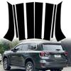 Glossy Piano Black Car Door Window Pillar Posts Sticker Trim Cover Decal Auto Accessories Fit For Ford Everest 2023-2024