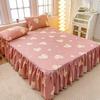 3pcs Bed Skirt Set Anti-slip Bed Skirt Bed Cover Full Bed Skirt Set Dust-proof Bed Sheet Bed Surround Bed Cover Mattress Protective Cover Bedding Set