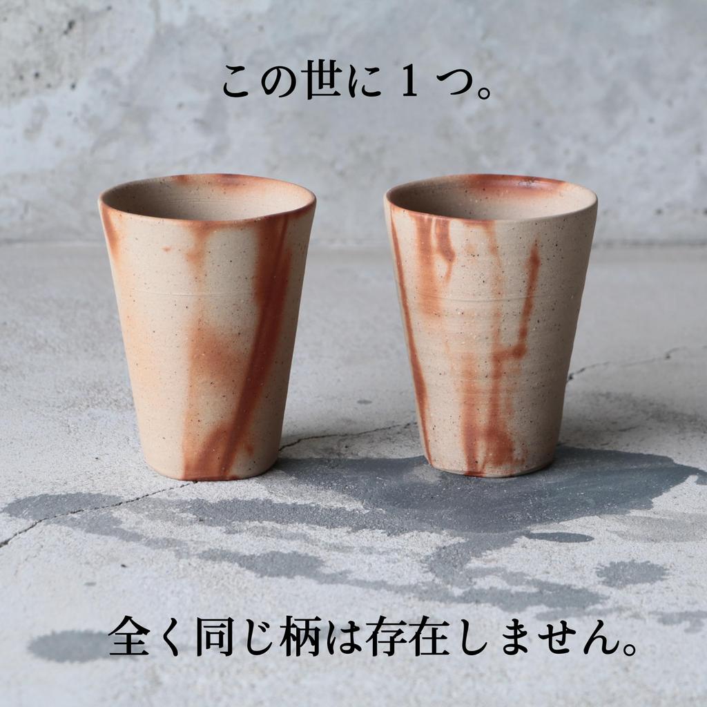 RODGERS Bizen Ware Beer Mug Bizen Ware Tumbler Gift Present Beer Glass Beer Glass Highball Japanese Sake Coffee Tumbler Made in Japan Gift Retirement