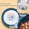 Pet water dispenser feeding anti-knock dual-purpose cat bowl water dispenser automatic drinking water feeder dog supplies