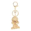 Rhinestone Keychain Unique Puppy Shape Design Rhinestone Keychain Charm Ornament for Bag Car