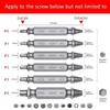 6PCS HSS Damaged Screw Extractor 2-12mm Speed Out Drill Bits Set Double-headed Broken Bolt Remover For Removing Broken Screws