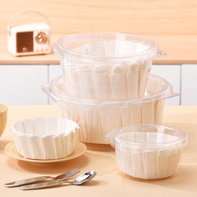 50 szt. 4 6 8 cali Bez zagnieceń Papilotka na babeczki Foremka do pieczenia na przyjęcie weselne Muffinki Ciasto Foremka Papierowa miseczka Odporna na olej Owijka na ciasto