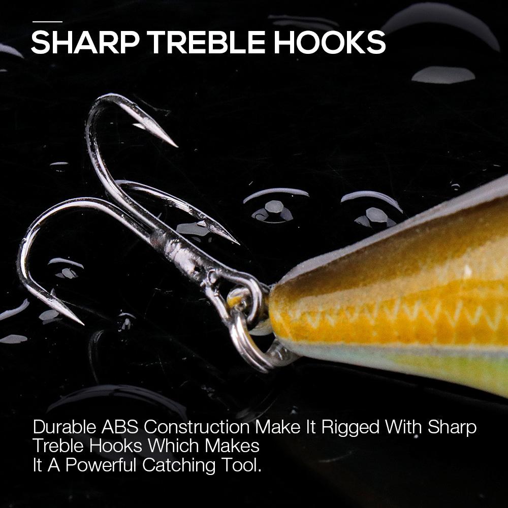 5pcs 6cm 12g Crankbaits Fishing Lure Set Floating Pike Wobblers Artificial Bait Kit Fishing Tackle Set of Rattling Baits