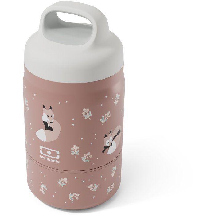 Lunchbox isotherme - MONBENTO - Handy Fox - enfant - 2 compartiments 350 ml + 150 ml