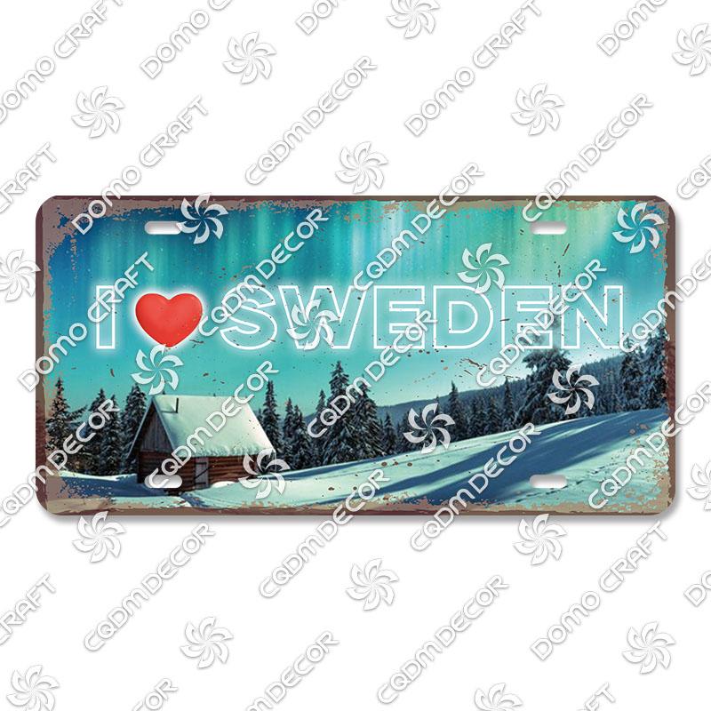 National Tourist City Plaques Metal Plate London Hawaii Venice Retro Metal Tin Signs Wall Decor Garage Car Club Living Room Home