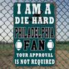 Vintage Philadelphia Fan Metal Tin Sign Wall Art 8x12 Inch Indoor Outdoor Rustic Decor
