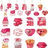 Valentine's Day Wooden Jewelry Valentine's Day Ornament Love Balloon Pendant Couple Party Pink Dwarf Jewelry