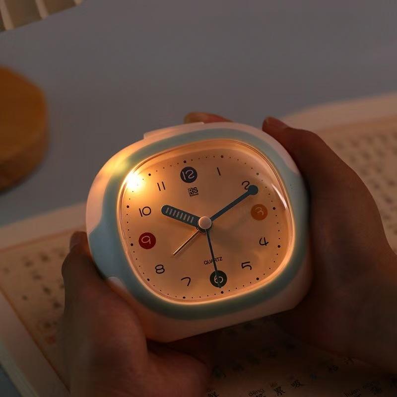 Silent Alarm Clock New Product Fashionable Student Bedside Small Alarm Clock Bedroom Luminous Clock Desktop Clock