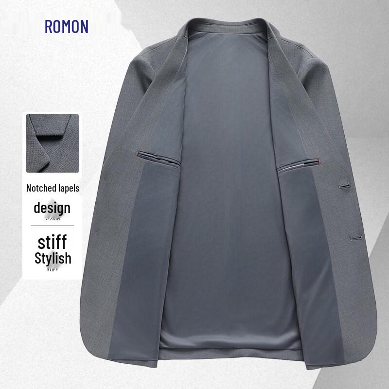 ROMON Men's Easy-Care Business Casual Blazer