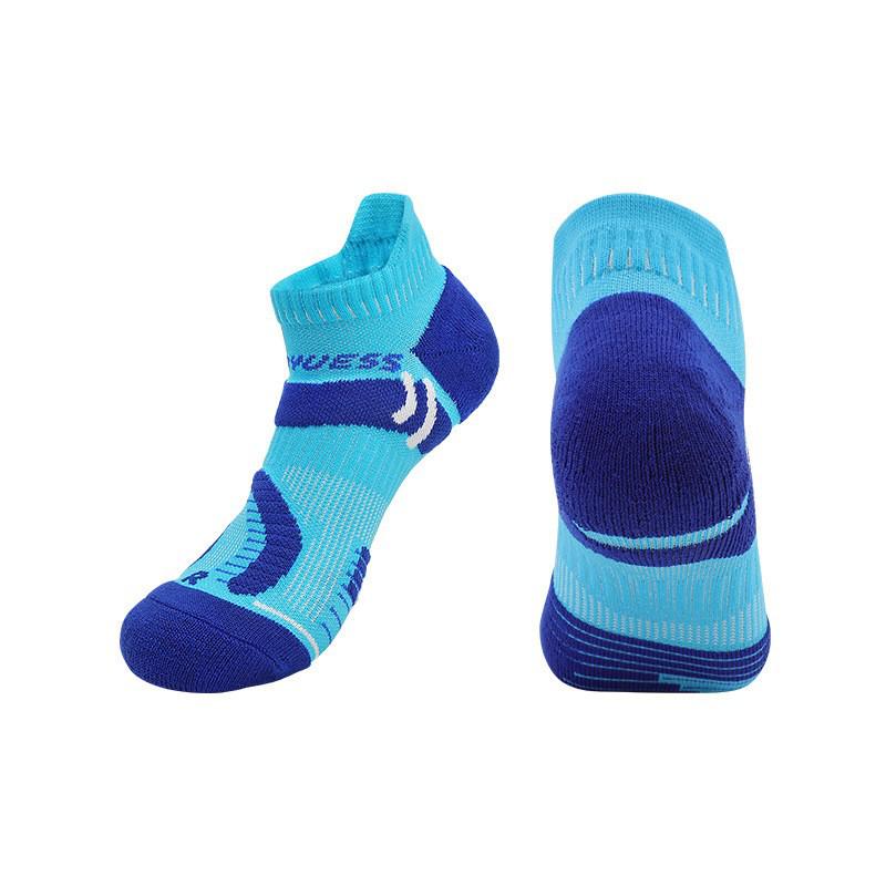 Unisex Marathon Running Socks with Thick Towel Sole - Pro Sports & Kids' Badminton Socks