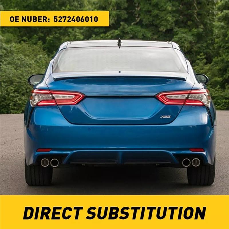 1Pair Rear Bumper Lower Trim Strip Molding Plate Cover For Toyota Camry SE XSE 2018-202552724-06010/30 52723-06010/30 nero