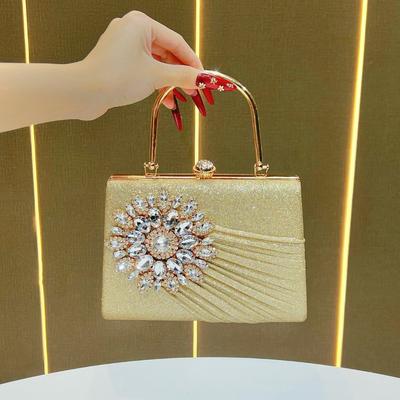 Dinner Bag: Niche Diamond-encrusted Handbag, Single-shoulder Crossbody Evening Dress Bag, Fashionable Handbag