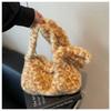 Casual commuter tote bag women's autumn new high-end texture plush personalized shoulder armpit bag
