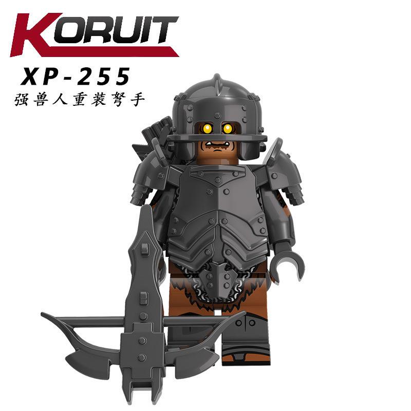 Kt1033 Strong Orc Warrior Army Building Block Figurine Ring Ring Assembly Toy
