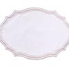 Vintage Embroidered Placemat - INS Style Cotton-Like Linen Fabric Decorative Mat Washable Table Napkin