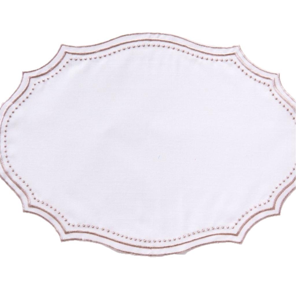 Vintage Embroidered Placemat - INS Style Cotton-Like Linen Fabric Decorative Mat Washable Table Napkin
