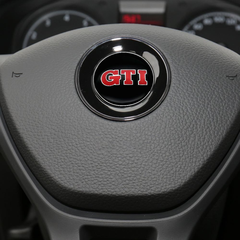 For Volkswagen n21PC Car Steering Wheel Sticker Emblem Valve Cap For VW Golf Polo CC Jetta Mk6 Tiguan Passat Touran GTI ABT Old R Car Accessories