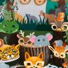 Jungle Animal Masks, 16 Pcs Animal Party Masks Set Jungle Party Mask Safari Animal Theme Mask, for Jungle Animal Party Decorations Supplies