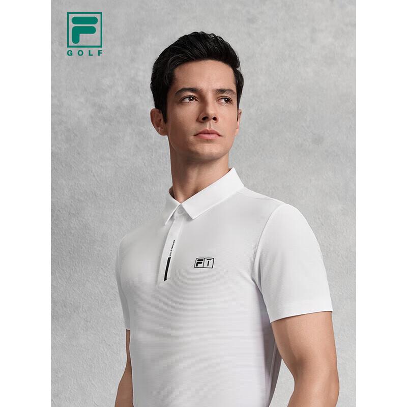 FILA Men's Knitted Short Sleeve Golf Polo Shirt