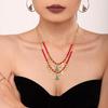 Christmas Zircon Tree Pendant Necklace - Light Luxury Stainless Steel Jewelry for Women