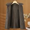 Middle Age Women's Wool Coats and Mixtures Plus Size Autumn Outerwears Elegant Loose Lady Jackets