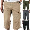 Herren-Cargo-Kampfshorts, gerade Beine, Sommerhose, Taschen, Freizeithose, kurze Hose