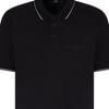 Armani Exchange Cotton Slim Fit Short Sleeve Polo Shirt Men Tops Black XM000489-AF13026-UC001