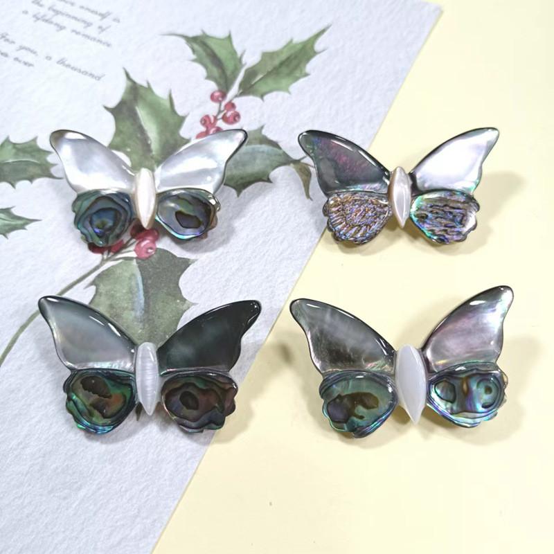 Shell Butterfly Brooch Pin Handmade Cartoon Decor For Women And Men