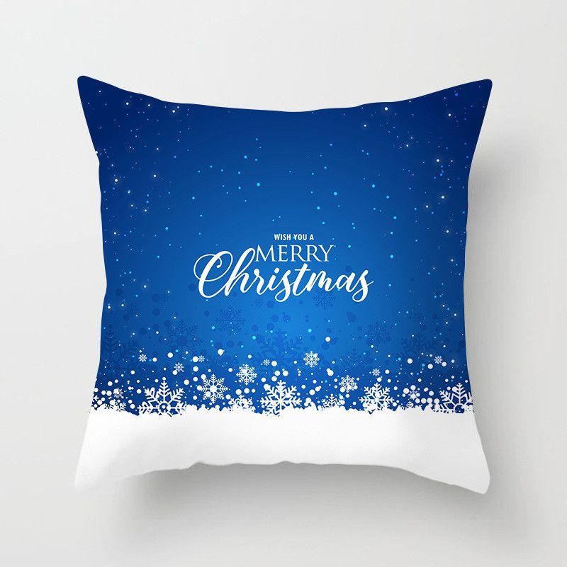 Luxurious Peach Skin Velvet Christmas Cushion Cover With Invisible Zipper Design