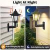 1/2/4pcs Garden Warm Lights Waterproof Outdoor Solar Street Light Lightings Wall Light Fixture Leds for Lighting Outdoor Gardens Decoration