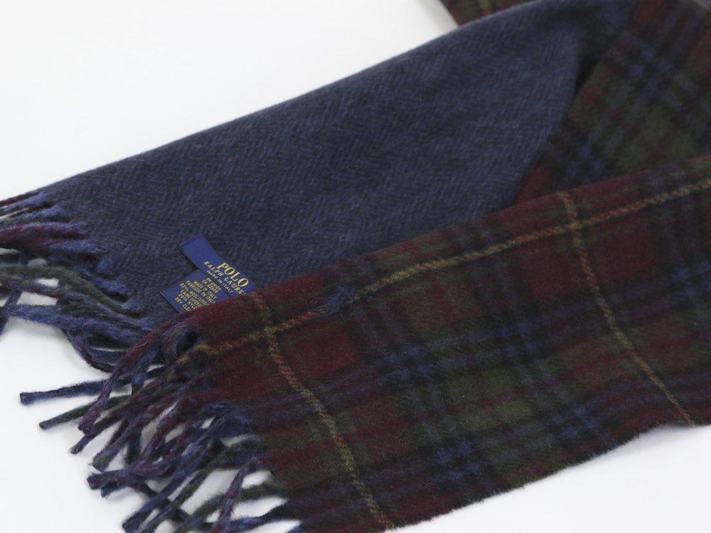 POLO RALPH LAUREN Reversible Scarf Double Face Stitched Men's - [Used]