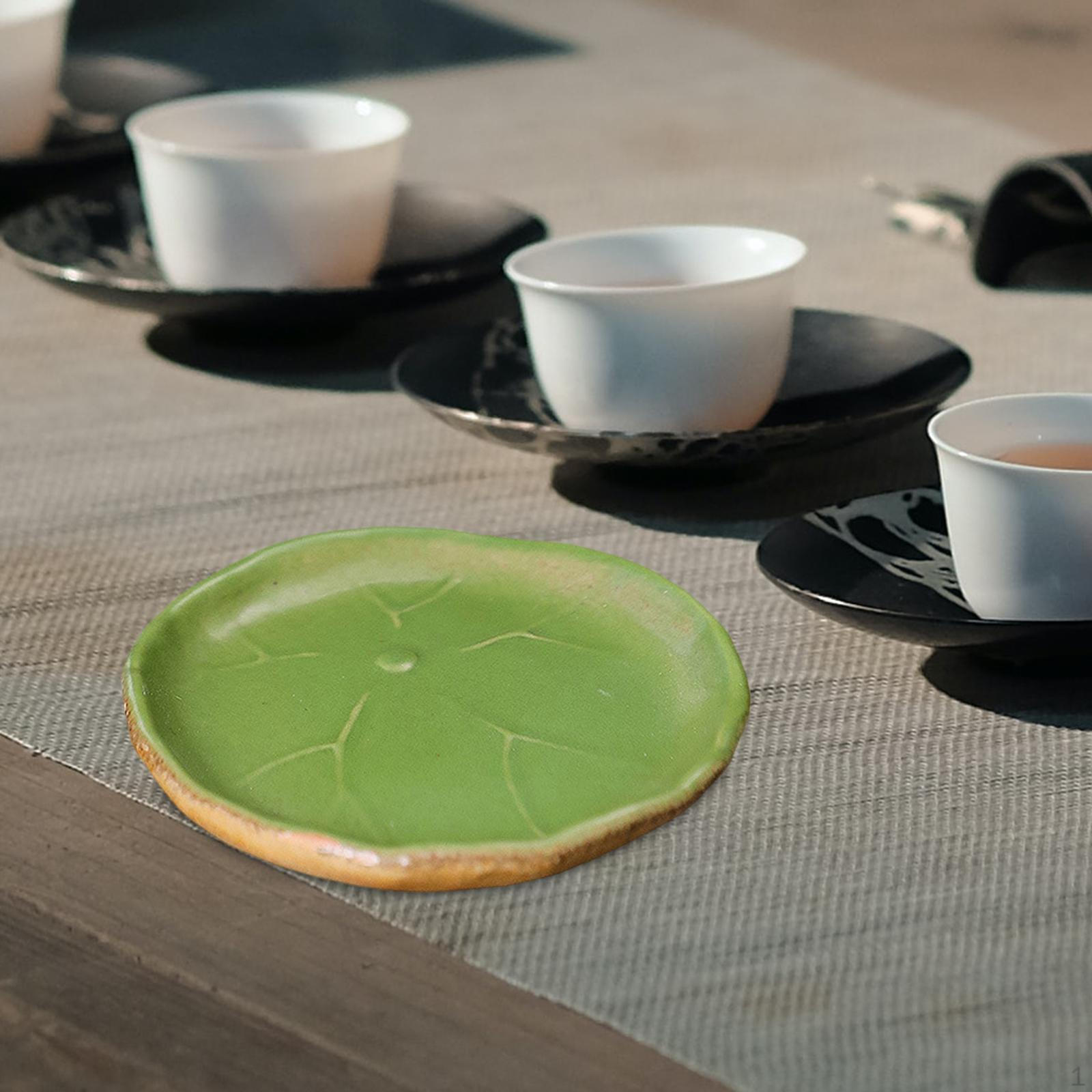 

Lotus Leaf Tea Pet Ornament Tray Serving Display for Chinese Decoration Living
