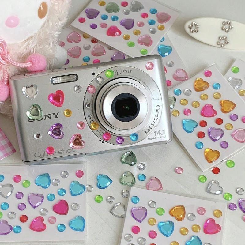 Self Adhesive Rhinestone Gem Stickers 1Sheets Assorted Shapes Acrylic Glitter Jewel Decals Bling Charms Face Diy Craf