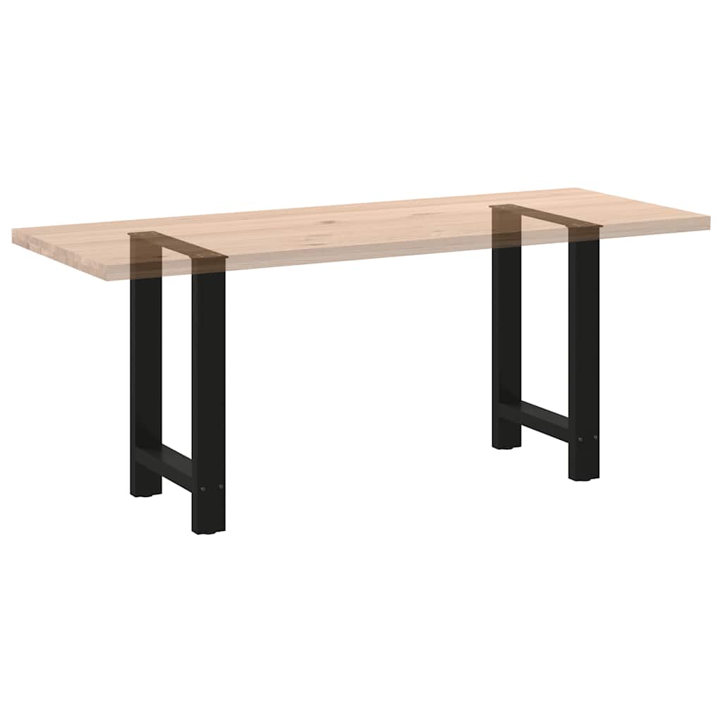 Vidaxl Nogi Do Stolika Kawowego, Czarne, 2 Szt., 60X(72-73) Cm, Stal