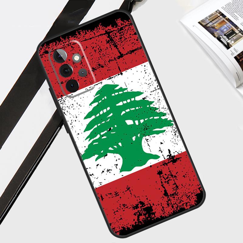 Lebanon Flag Map Case For Samsung Galaxy A12 A22 A32 A52 A56 A36 A26 A16 A06 A54 A34 A14 A13 A53 A15 A35 A55