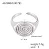 Love Hammer Ring Stainless Steel Plated 18K Gold Opening Retro Design Niche Temperament Jewelry