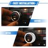 2 Pcs AC Climate Control Knob Ring Compatible for Toyota Camry 2021-2023, Durable Aluminum Alloy Silver Tone Interior Air Conditioning Knob Ring