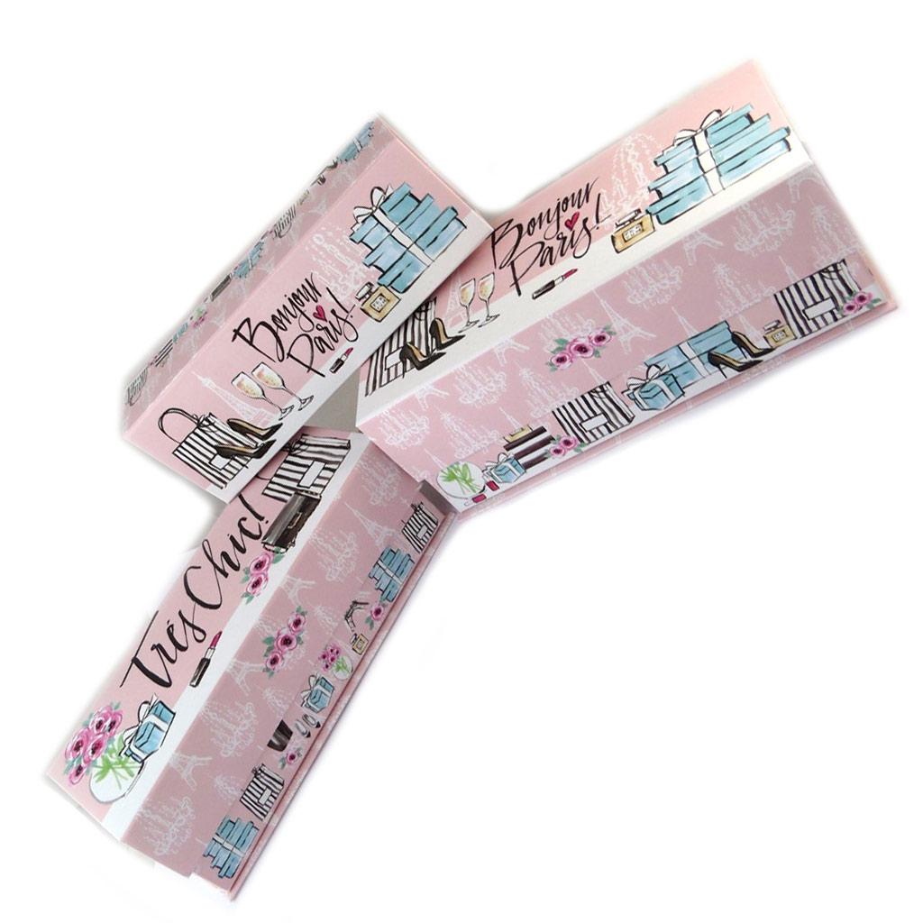 Les Trésors De Lily [P1087] - Set of 3 Nesting Boxes 'Belle Epoque' Pink (hello Paris)