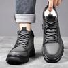 Winter Shoes Outdoor Keep Warm Cotton Boots for Men Fashion Casual Platform Shoes Man High Top New Designer Ankle Boot Man