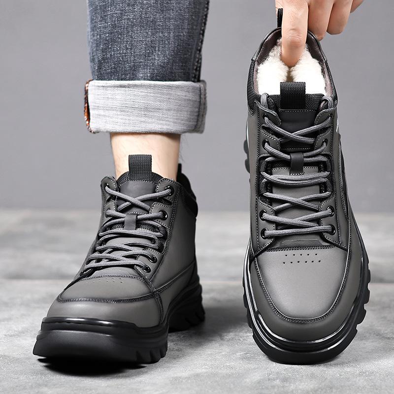 Winter Shoes Outdoor Keep Warm Cotton Boots for Men Fashion Casual Platform Shoes Man High Top New Designer Ankle Boot Man