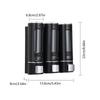 Manual Press Shampoo Bottle Wall Mounted Dispenser With ABS Precise Liquid Control Bathroom Organizer
